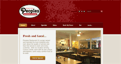 Desktop Screenshot of peoplesrestaurant.com