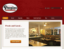 Tablet Screenshot of peoplesrestaurant.com